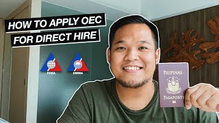 15 STEPS ON HOW TO APPLY OEC FROM POEA FOR DIRECT HIRE 15 STEPS ON HOW TO APPLY OEC FROM POEA FOR DIRECT HIRE