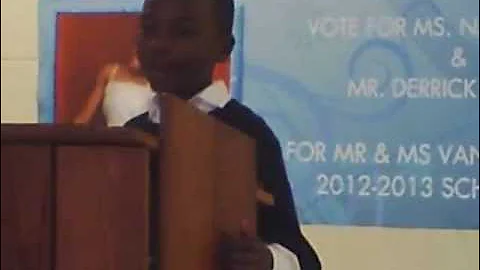 My sons school speech for Mr. Vanwinkle