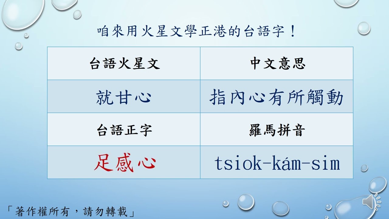 咱來用火星文學正港的台語字