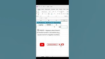 How to Fix #NUM! Error in Excel | Excel Tutorial for Beginners #shorts