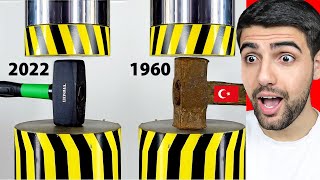 Eski̇ Vs Yeni̇ Eşyalari Hi̇droli̇k Presle Ezmek Hangisi Daha Dayanıklı?