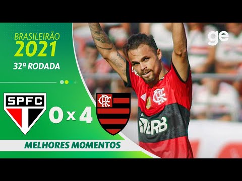 SÃO PAULO 0 X 4 FLAMENGO | MELHORES MOMENTOS | 32ª RODADA BRASILEIRÃO 2021 | ge.globo