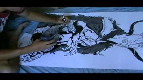 Speed painting of Dark Sorcerer - by Colby Nagel