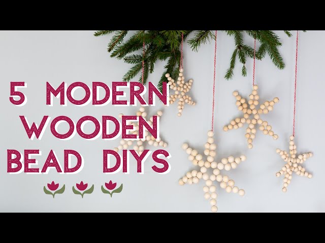 WOW** High-End Wood Bead Hacks!!! Beautiful DIY projects using Wood Beads!!  DIY for Less! 