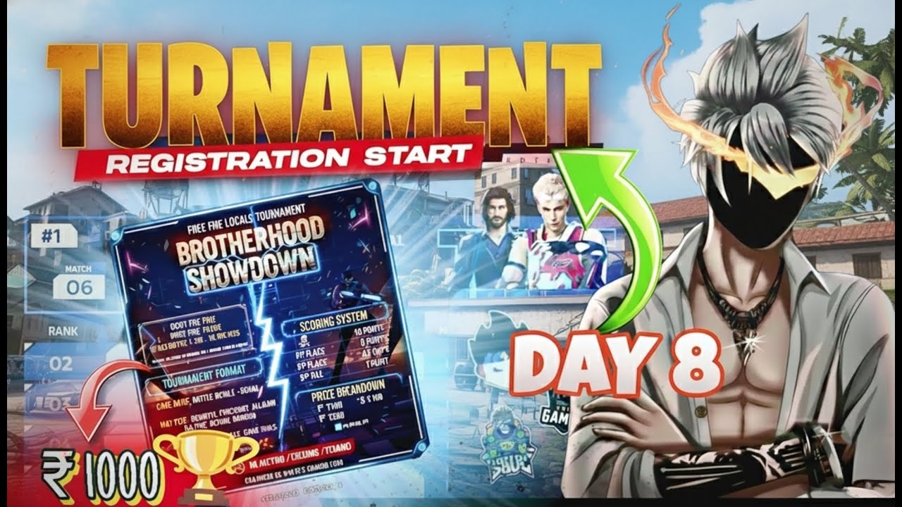 Day 8 Registration | Live Tournament | N10 FF Back | Free Fire Maxx 
