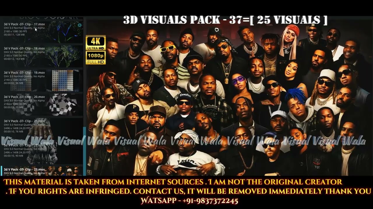 3D VISUALS PACK - 37=[ 25 Visuals ]#vj #visuals #vjloop #resolume #visuals #music