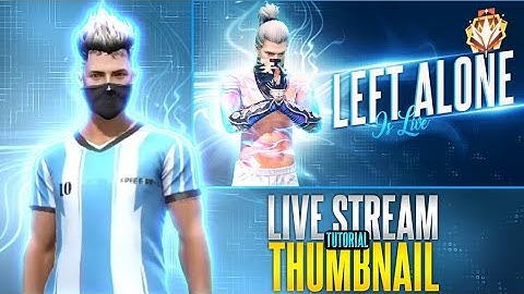 How To Make Live Stream Thumbnail Like Total Gaming @TotalGaming093
