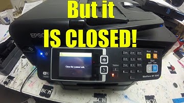Fix Epson WF-3640 Printer "Close Scanner Unit" Error & Replace LCD Panel