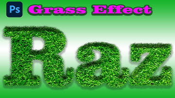 How to Create Grass Text Effect in Photoshop By Raz Graphic Design & photography