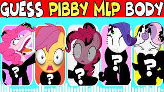 IMPOSSIBLE Guess The PIBBY MLP Body | Pibby My Little Pony | Pinkie Pie, Fluttershy,Twilight Sparkle