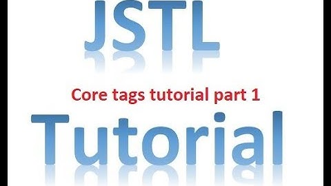 jstl core tags with example Part1
