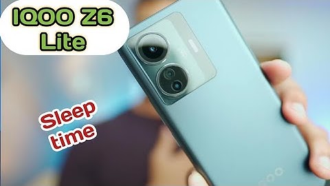How To Change Screen Lock Time Setting In Iqoo Z6 Lite, Iqoo Z6 Lite,Sleep Time Setting