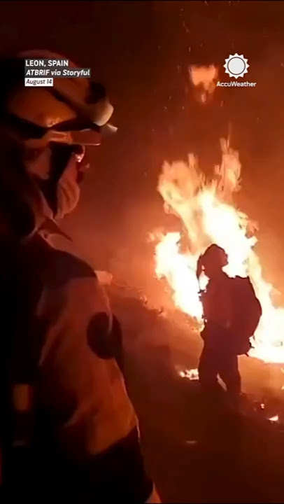Firefighters Race Against Giant Wildfires Across Europe