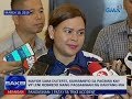 Mayor sara duterte kumambyo sa pagbira kay vp leni robredo