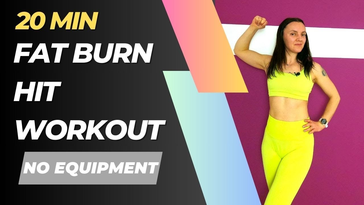 20 MIN AT HOME HIT WORKOUT for fat burn / no equipment - YouTube