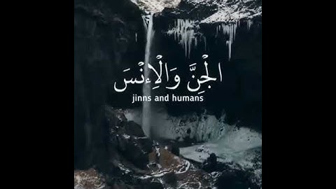 وَمَا خَلَقْتُ الْجِنَّ وَالْإِنسَ إِلَّا لِيَعْبُدُونِ (56). سورة الذاريات.