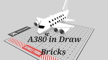 Airbus A380 in Draw Bricks