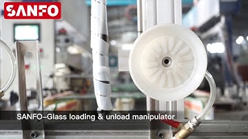 Glass loading and unload automatic production line