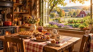 Step Into This Cozy Country Kitchen 🍎 Garden View, Fresh Pie & Soft Relaxing Music screenshot 5