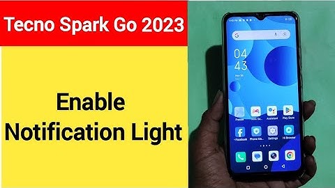 How to enable notification light, Tecno Spark Go 2023 me notification light enable kaise karen, ligh