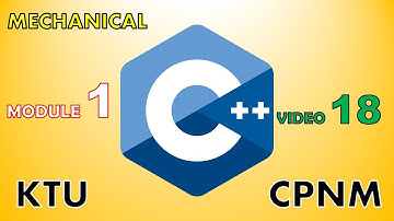Computer Programming C++ Video 18: Constants and Punctuators (Module 1)