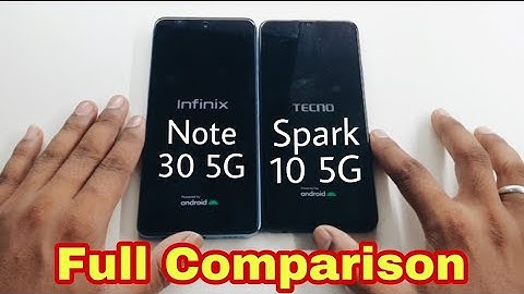 Infinix Note 30 5G vs Tecno Spark 10 5G Full Comparison