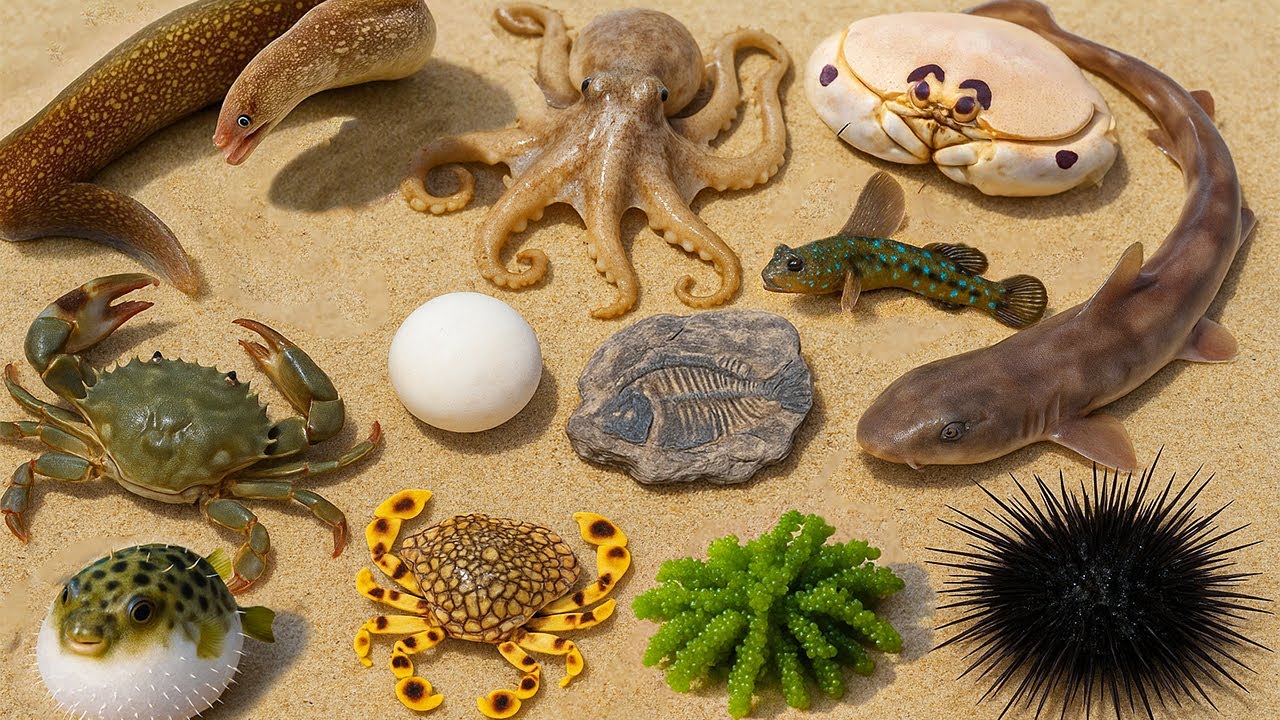 Foraging Ocean Native π Ocean foraging | πͺ¨ Ancient Fossil Rock, π Mudskipper, π Eel, π¦ Shark ...