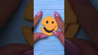 EASY DIY! How To Make Smiley Face Clay Beads #art #shorts