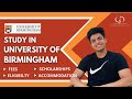 University of birmingham rankings fees eligibility placements accommodation alumni studyinuk