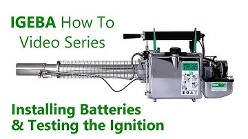 IGEBA How To Series - Install batteries and test ignition of your IGEBA TF-35 Pulse Jet Fogger