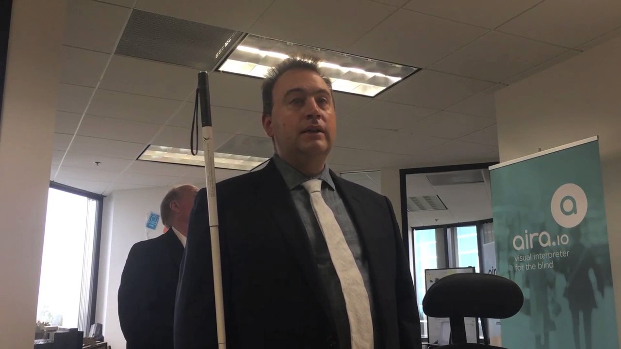 NFB President Mark Riccobono Talks about Aira Partnership - YouTube