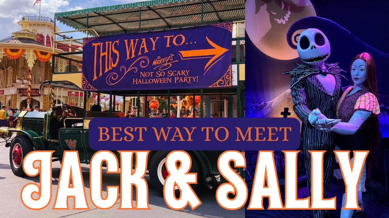 BEST way to meet Jack & Sally | TIP for Mickey's Not So Scary Halloween party 2025