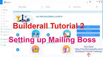 Builderall Tutorial 2 - Setting up Mailing Boss for the First Time | Online Business Platform