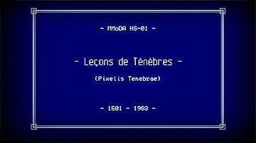 Leçons de Ténébres, 2021 Dma-Sc & Pepe, Lo-Res Slideshow On Real ATARI ST Hardware. 60Hz