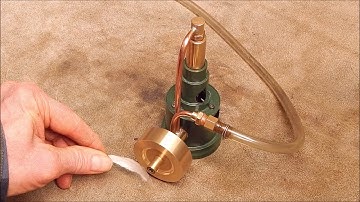 I fire up the David Kerzel designed model steam engine for the first time