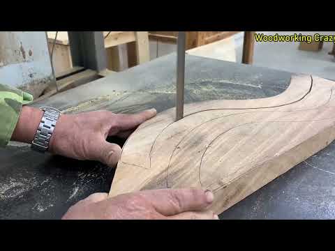 فيديو تعليمي لبناء طاولة بمنحنيات مذهلة نجار ماهر
