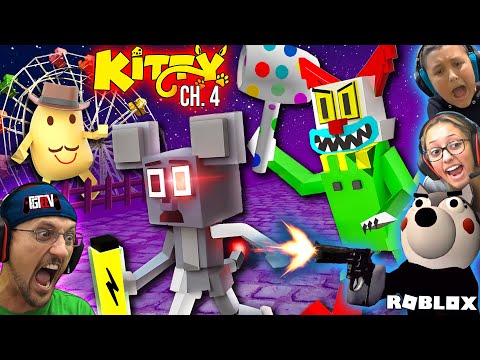 ROBLOX KITTY Chapter 4: The Carnival + PIGGY Book 2 (FGTeeV Family Escape)