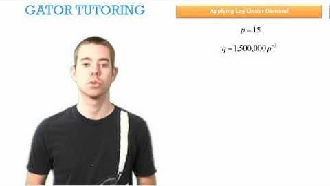 Applying log linear demand