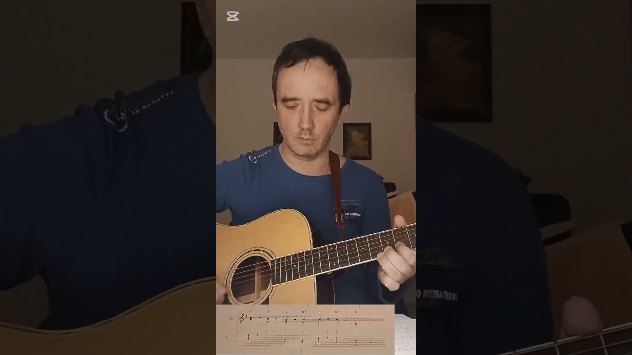 Narodil se Kristus Pán (Christmas Carol) for  DADGAD Guitar 