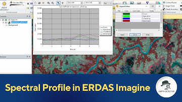 How to Create Spectral Profile of Image in ERDAS Imagine | Remote Sensing