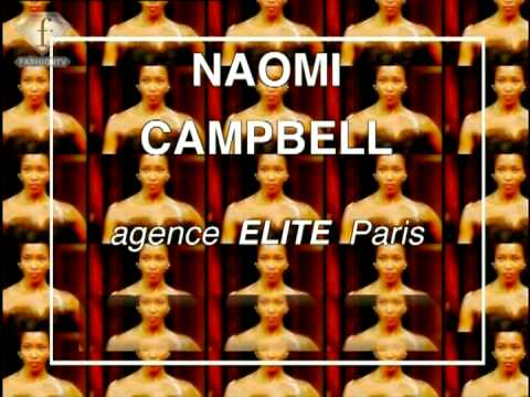 MODELS NAOMI CAMPBELL - FIRST FACE NEW YORK FASHION WEEK nyfw 1996, for Elite Modeling Agency