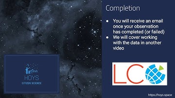 1 Submitting an observation for the HOYS Las Cumbres Observatory project