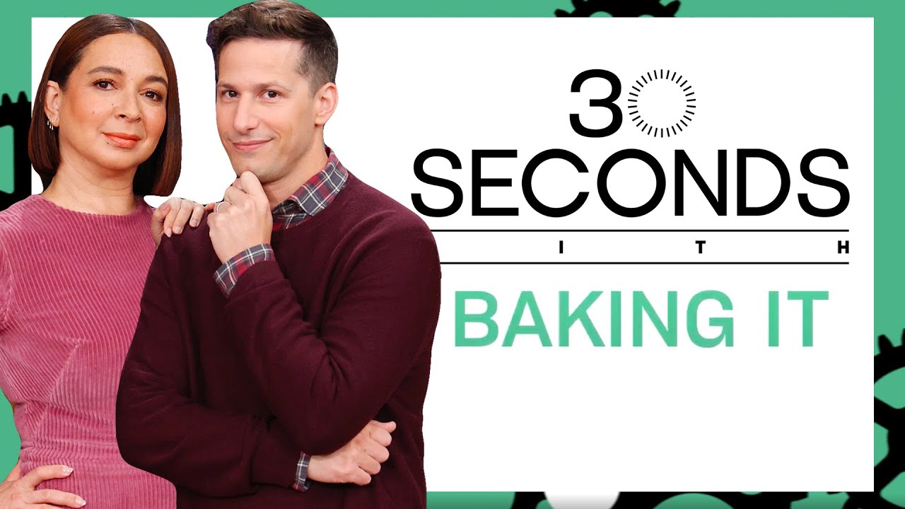 Maya Rudolph & Andy Samberg Explain 'Baking It' in 30 Seconds 