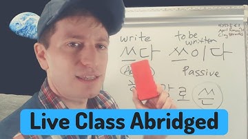 Introduction to Passive Verbs (보이다, 들리다, etc.) | Live Class Abridged