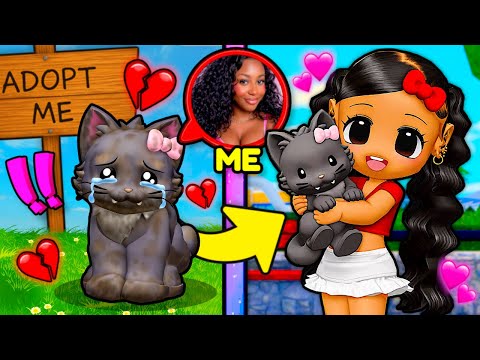 I Went UNDERCOVER as a REALISTIC KITTY... *REALISTIC FAMILY ADOPTED ME* 😭🐾 LifeTogether RP | Roblox