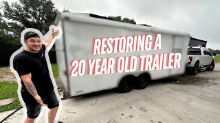 restoring our 20 year old enclosed race trailer - pt. 1 [4k]