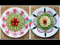 Фруктовая нарезка. Овощная нарезка. Нарезка овощей на праздничный стол | Salad decoration ideas