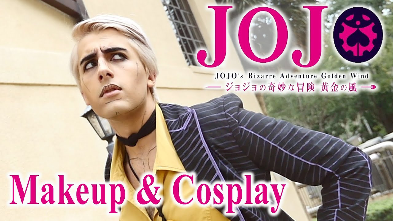 JJBA Vento Aureo Prosciutto makeup & cosplay showcase YouTube