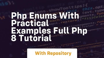 Php enums with practical examples full php 8 tutorial
