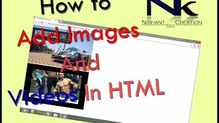 How to add image and video in html